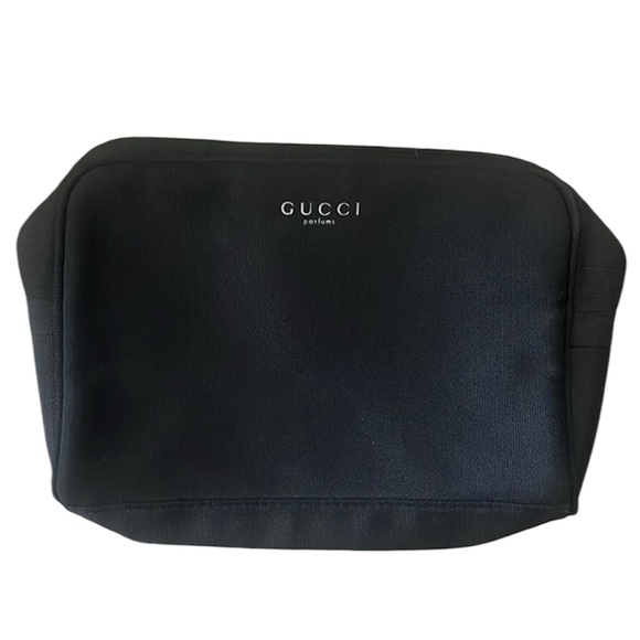 Gucci Travel  Black Cosmetic Bag Like New - Picture 1 of 4